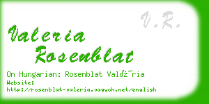 valeria rosenblat business card